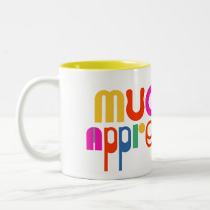 Caneca De Café Em Dois Tons Obrigado muito apreciado