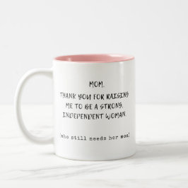 Caneca De Café Em Dois Tons Obrigado Por Me Levantar Para Ser Forte