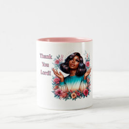Caneca De Café Em Dois Tons Obrigado Senhor!