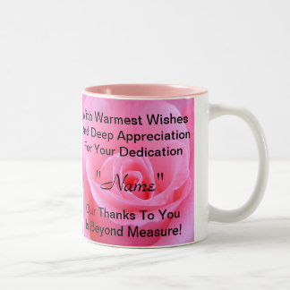 Caneca De Café Em Dois Tons Obrigados para a apreciação