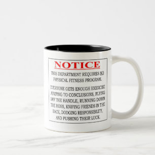 Caneca De Café Em Dois Tons Observação - nenhum programa fitness físico