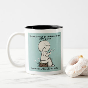 Caneca De Café Em Dois Tons Observe a beleza da vida