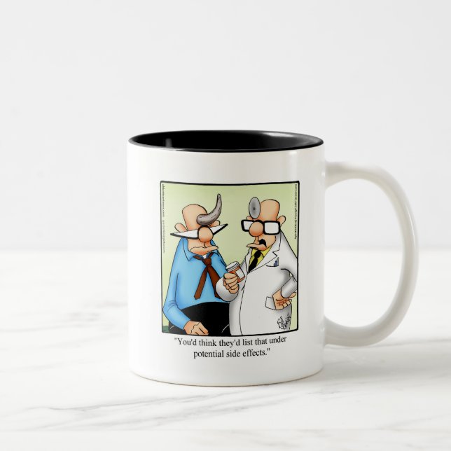 Caneca De Café Em Dois Tons Obtenha Bem Presente De Café Humor (Direita)