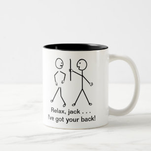 Caneca De Café Em Dois Tons Obtenha cómico bom - relaxe o Mac, I've obteve su