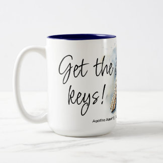 Caneca De Café Em Dois Tons Obtenha o Marketing Keys Real Estate