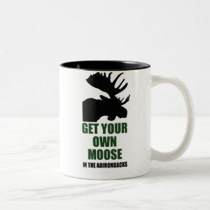 Caneca De Café Em Dois Tons Obtenha o ur possuem alces