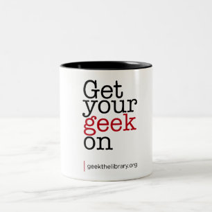 Caneca De Café Em Dois Tons Obtenha seu geek sobre