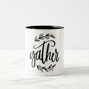 Caneca De Café Em Dois Tons Obter citação cristã inspiradora