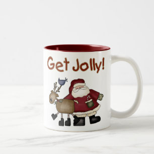 Caneca De Café Em Dois Tons Obter Jolly