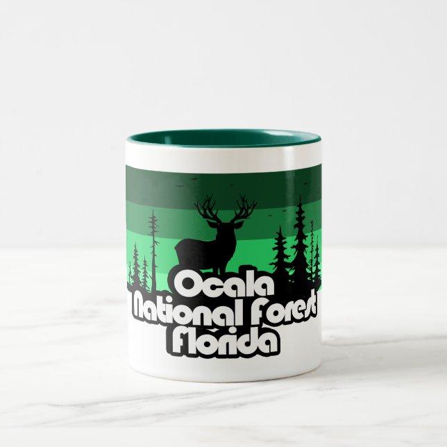 Caneca De Café Em Dois Tons Ocala National Forest Florida (Centro)
