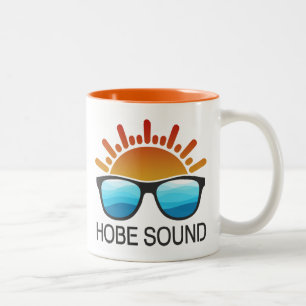 Caneca De Café Em Dois Tons Óculos de Sol Hobe Sound Florida