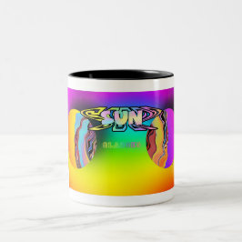 Caneca De Café Em Dois Tons ÓCULOS DE SOL MINIMALISTAS SURREAIS Novidade