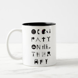 Caneca De Café Em Dois Tons Ocupações