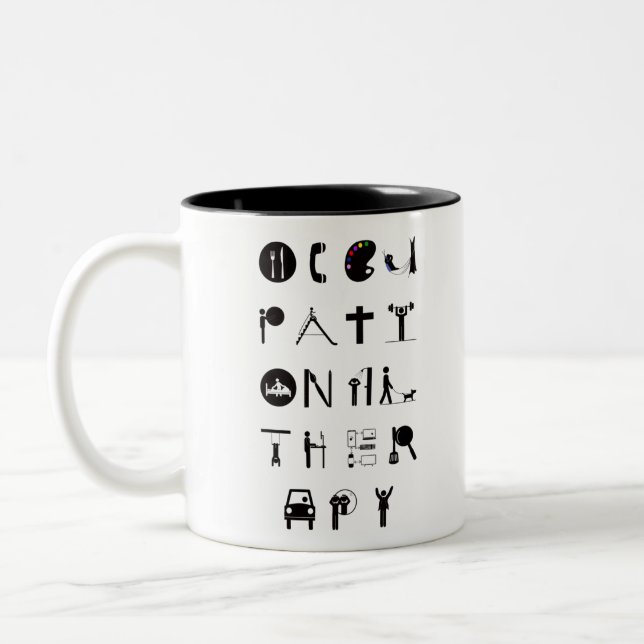 Caneca De Café Em Dois Tons Ocupações (Esquerda)