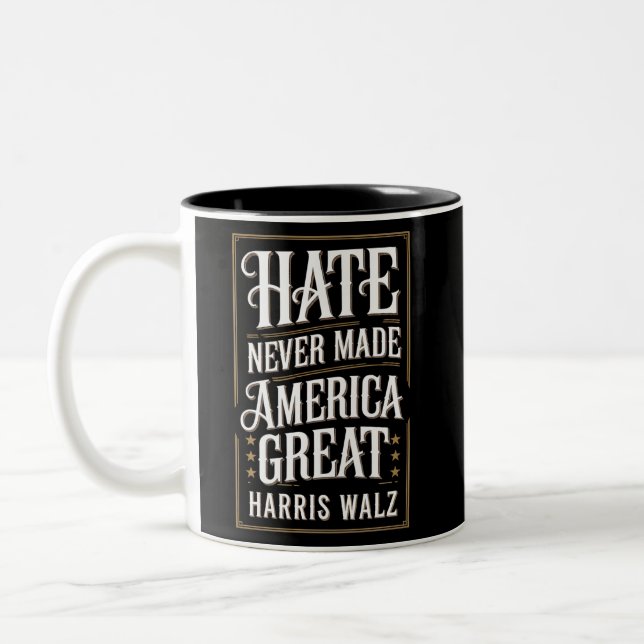 Caneca De Café Em Dois Tons Odiio Nunca Fez O Excelente Americano Kamala Harri (Esquerda)