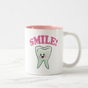 Caneca De Café Em Dois Tons Odontologia engraçada