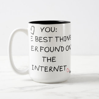 Caneca De Café Em Dois Tons Oferta de Namorando de Internet, Namorando online,