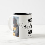 Caneca De Café Em Dois Tons Oferta do Dia de os pais de Colagem de Fotografias<br><div class="desc">Oferta do Dia de os pais de Colagem de Fotografias do Melhor Pai</div>