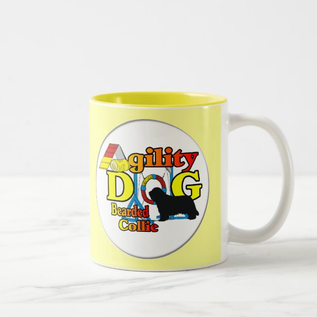 Caneca De Café Em Dois Tons Ofertas de Agilidade Collie (Direita)