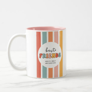 Caneca De Café Em Dois Tons Ofertas de Besties de BFFs para Melhores Amigos de