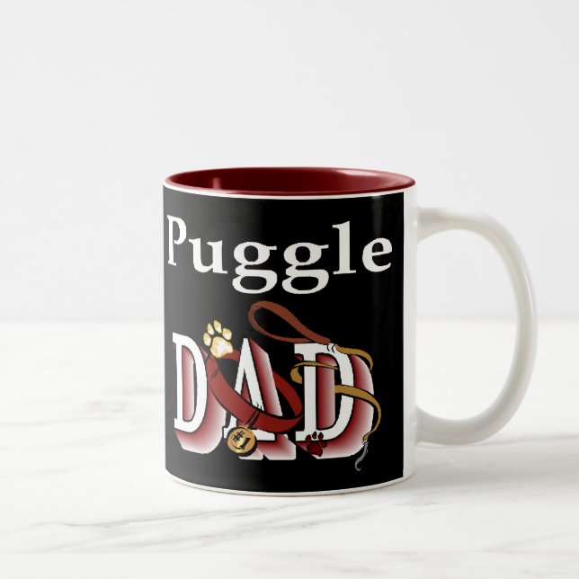 Caneca De Café Em Dois Tons Ofertas de Pai de Puggle (Direita)