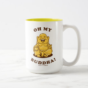 Caneca De Café Em Dois Tons Oh meu Buddha