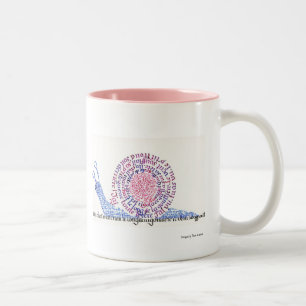 Caneca De Café Em Dois Tons Oh! O caracol!