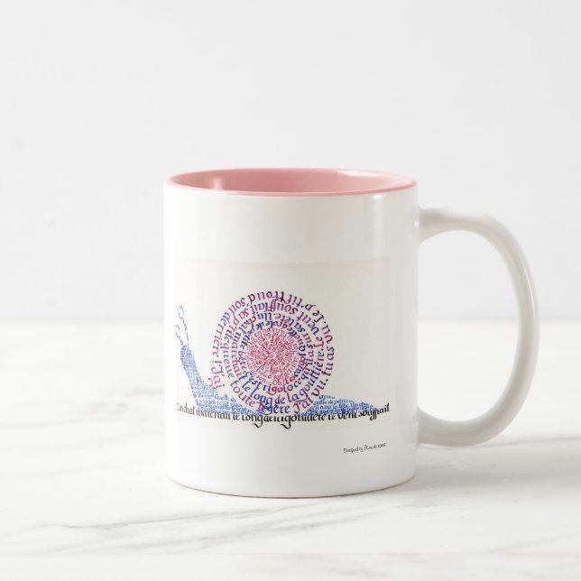 Caneca De Café Em Dois Tons Oh! O caracol! (Direita)