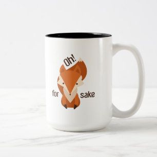 Caneca De Café Em Dois Tons Oh para a causa do Fox