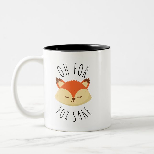 Caneca De Café Em Dois Tons Oh para Fox Sake (Esquerda)