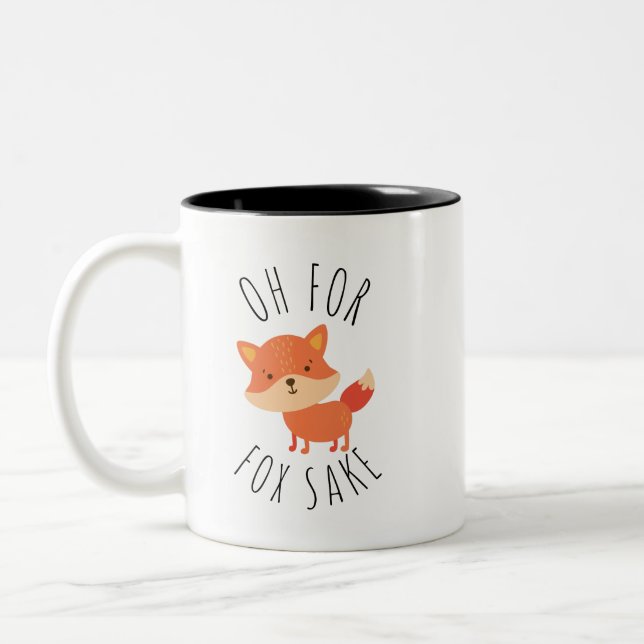 Caneca De Café Em Dois Tons Oh para Fox Sake (Esquerda)
