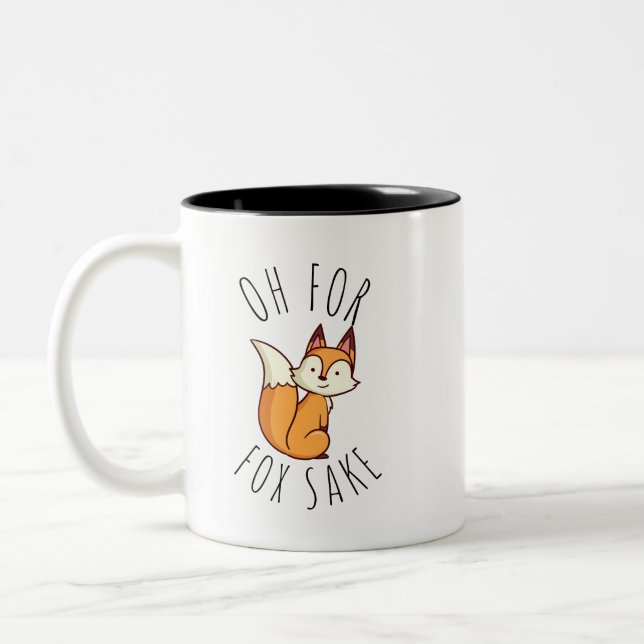 Caneca De Café Em Dois Tons Oh para Fox Sake (Esquerda)
