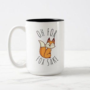 Caneca De Café Em Dois Tons Oh para Fox Sake