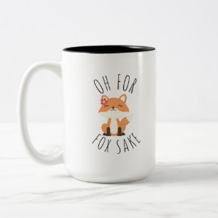 Caneca De Café Em Dois Tons Oh para Fox Sake Coffee Mug