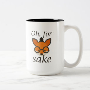 Caneca De Café Em Dois Tons Oh, Pela Fox Sake