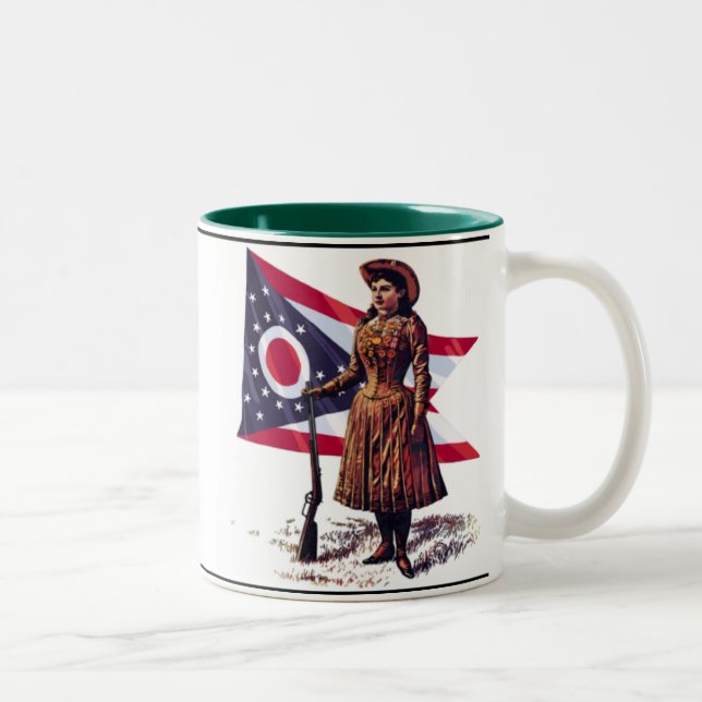 Caneca De Café Em Dois Tons Ohio Girl, Annie Oakley (Direita)