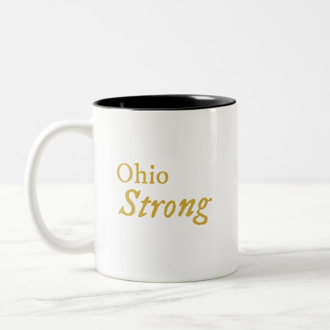 Caneca De Café Em Dois Tons Ohio Strong Coffee Mug (Esquerda)