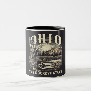 Caneca De Café Em Dois Tons Ohio The Buckeye State