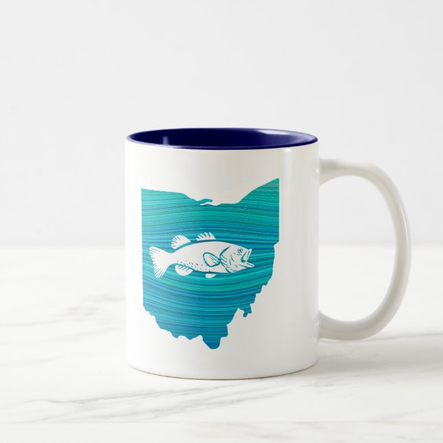 Caneca De Café Em Dois Tons Ohio Wave Fisheries (Direita)