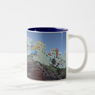 Caneca De Café Em Dois Tons Oia, Santorini
