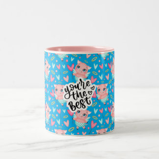 Caneca De Café Em Dois Tons Oink For Love Coffee Mug