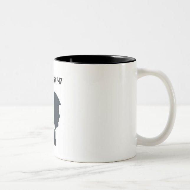 Caneca De Café Em Dois Tons Oitenta Seis 47 Café Mug (Direita)
