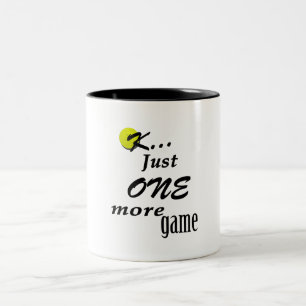 Caneca De Café Em Dois Tons OK Só mais um jogo (pickleball)