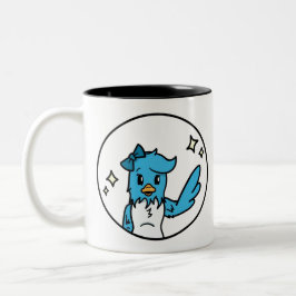 Caneca De Café Em Dois Tons Olá Bluebird