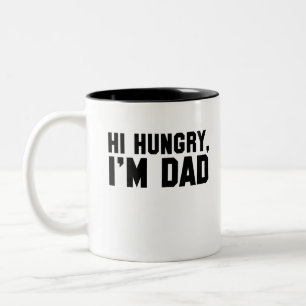 Caneca De Café Em Dois Tons Olá, Hungry, sou Pai