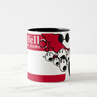 Caneca De Café Em Dois Tons olá! meu nome é