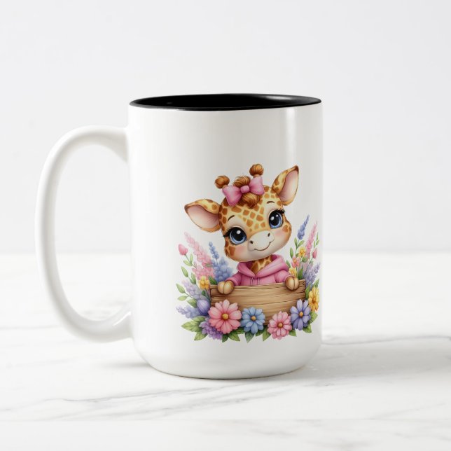 Caneca De Café Em Dois Tons Olá, Primavera Mug (Esquerda)