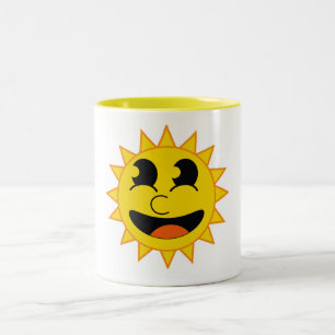 Caneca De Café Em Dois Tons Olá Sol