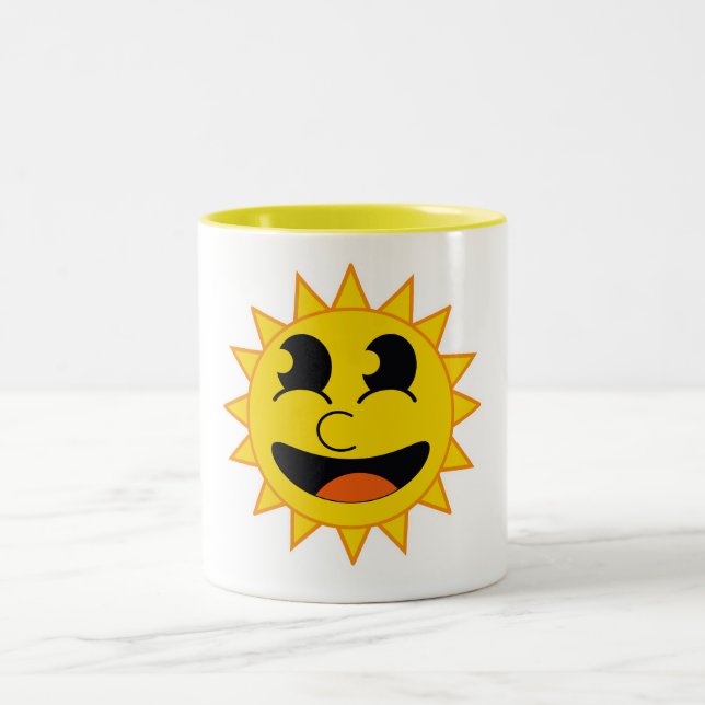 Caneca De Café Em Dois Tons Olá Sol (Centro)