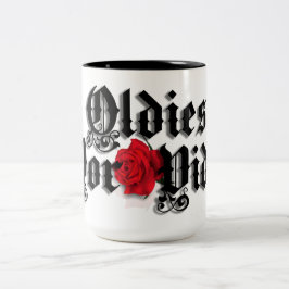 Caneca De Café Em Dois Tons Oldies por vida Mug de café